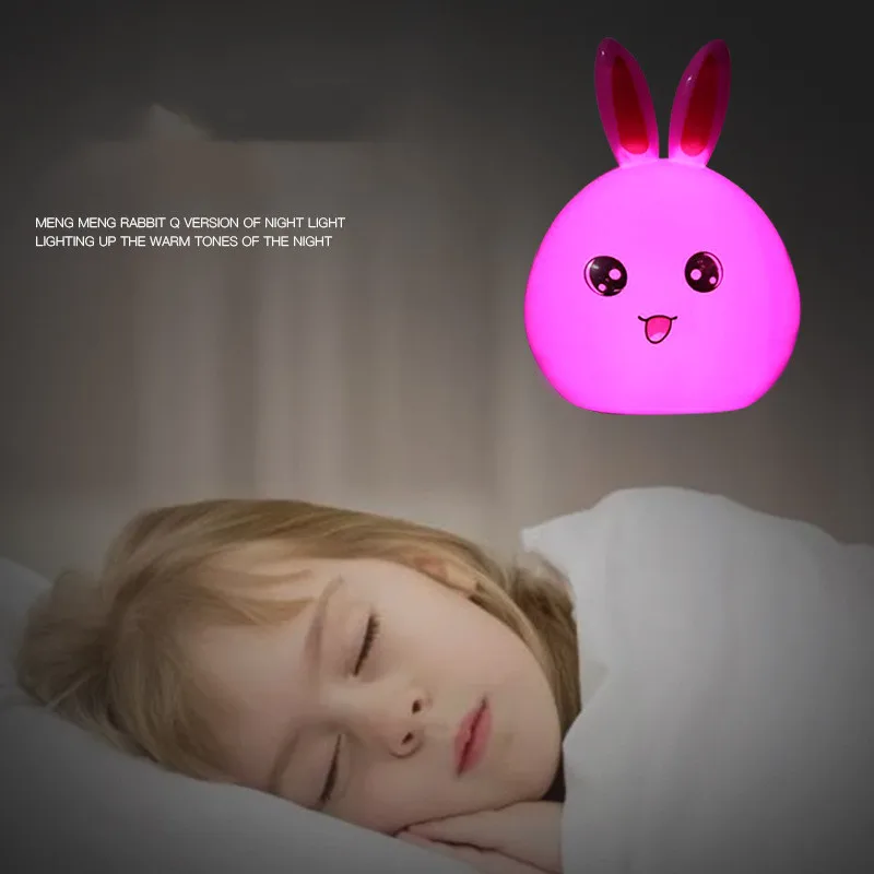 СВЕТОДИОДНЫЙ ночник в спальню декоративная настенная лампа виде кролика для