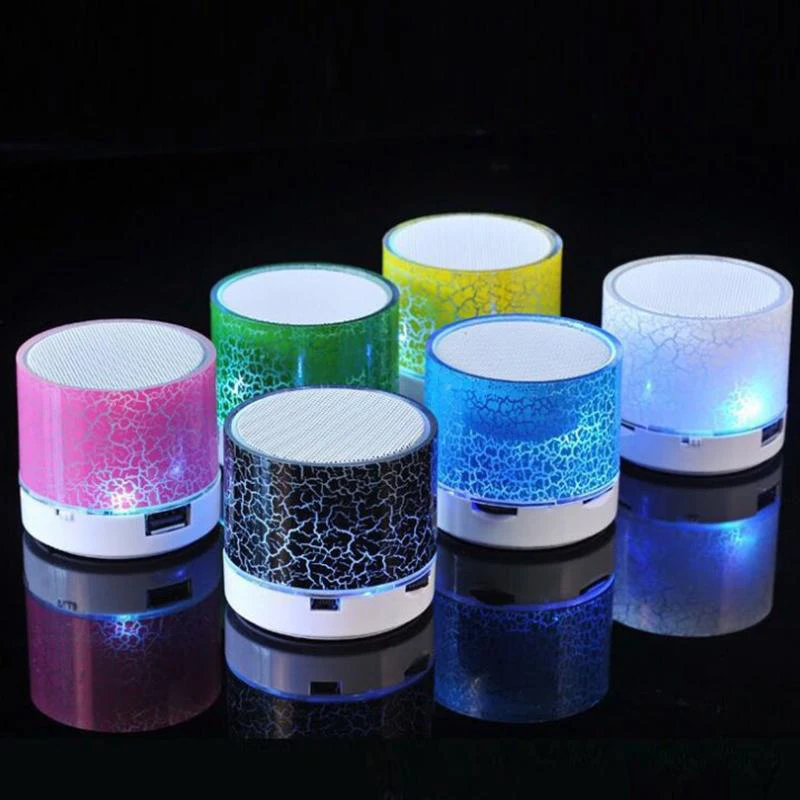 Speaker Mini Wireless Loudspeaker Crack LED TF Card USB Subwoofer Portable MP3 Music Sound Column for PC Phone Speakers SP99 | Электроника