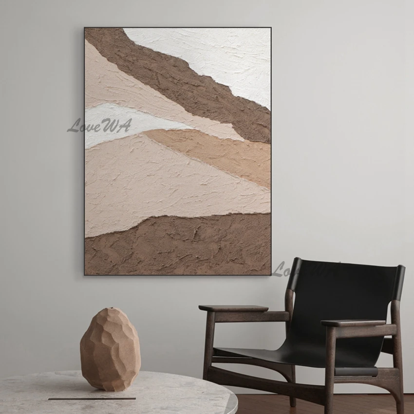 

2021 Latest Design Texture Modern Abstract Oil Painting 100% Handpainted Canvas Wall Art Decoration Art Unframed Hangings