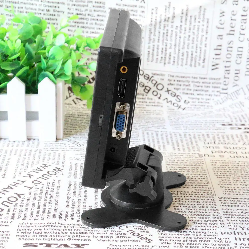 7 дюймовый HD LED сенсорный экран дисплей AV/VGA/HDMI монитор безопасности США Plug