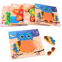 baby toy wooden 3d tangram shapes learning cartoon animal intelligence jigsaw puzzle kids toys for children educational 0 3