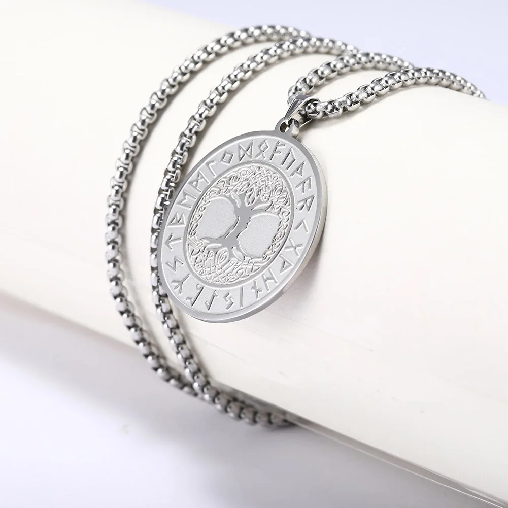 Женская Длинная подвеска из нержавеющей стали золотистого цвета кулон на шею в