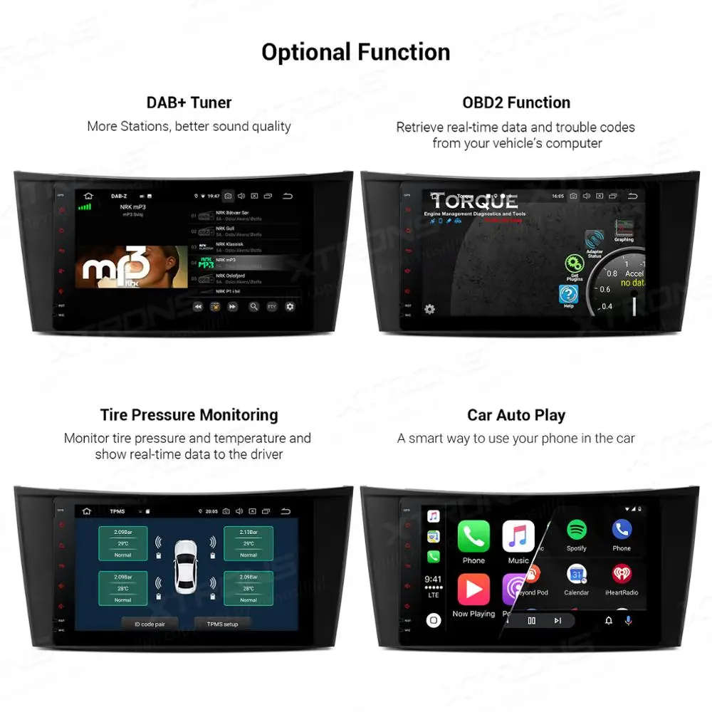 Автомобильный радиоплеер XTRONS 8 дюймов Android 10 0 PX5 GPS для Mercedes Benz E Class W211 E200 E220 E240 E270 E280