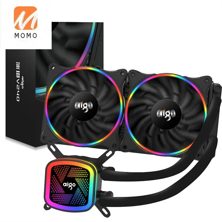 

AIGO V240 integrated water-cooled CPU cooler, intelligent temperature control, supports multiple platforms