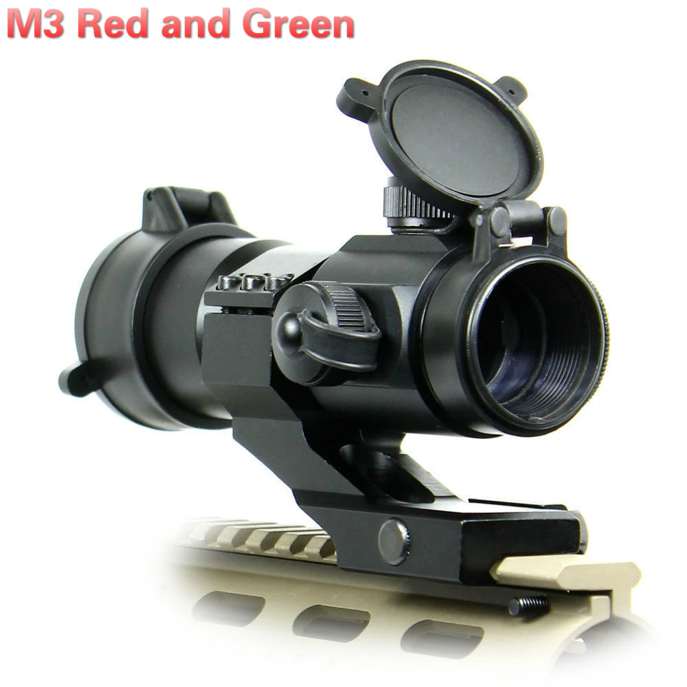 Цель Тактический M3 красный зеленый точка зрения в горошек с г образный кронштейн