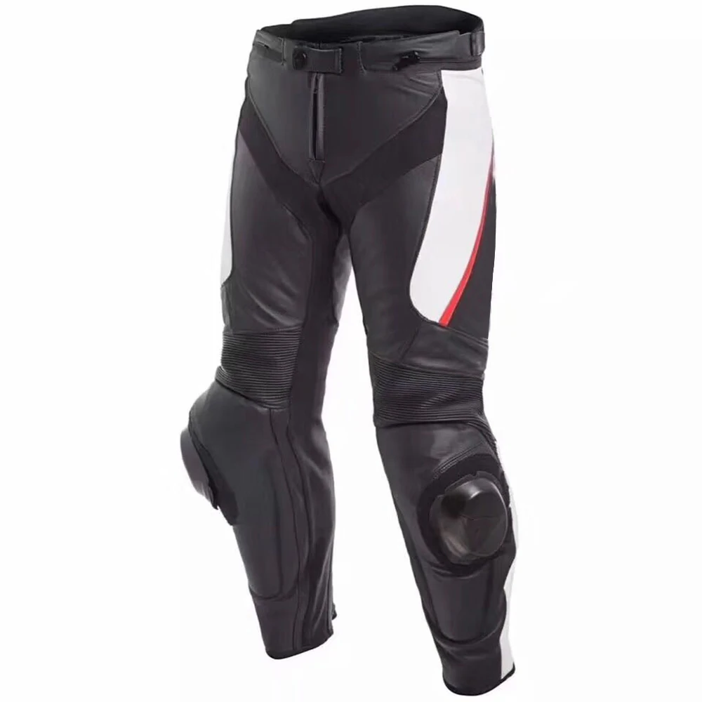 

Dain Geniune Leather Pants Men's Sports Touring Motorbike Motocross Scooter Street Moto Trousers With Slider