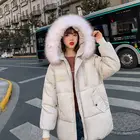 Куртка женская короткая зимняя, с капюшоном, утепленная