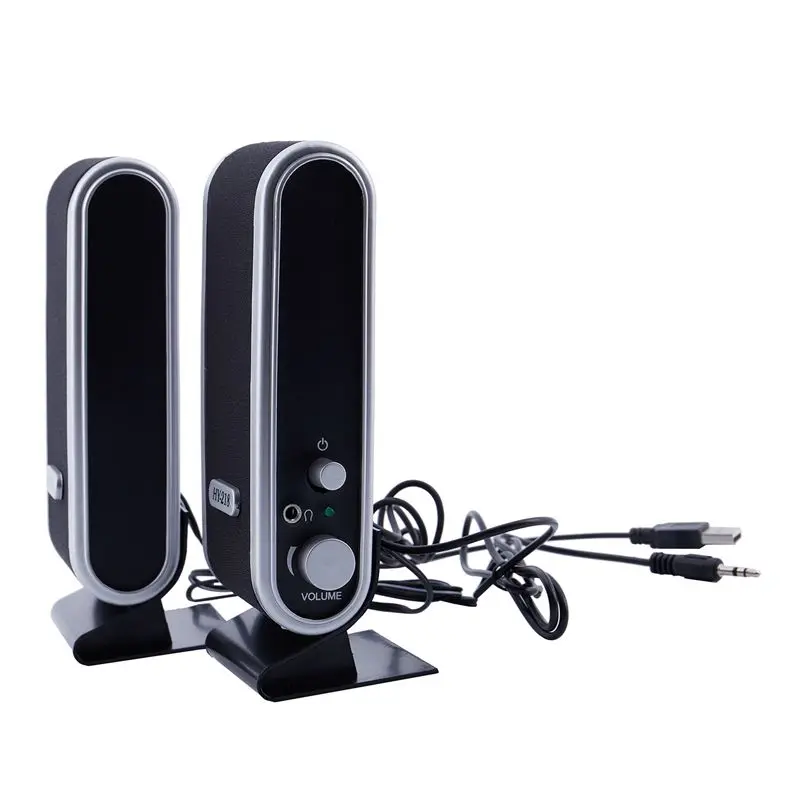 Новый 120W USB Мощность настольный компьютер Тетрадь аудио Динамик 3 5 мм разъем для