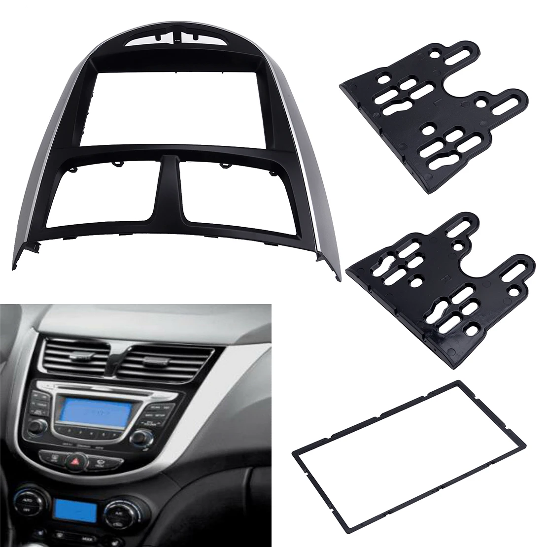 CITALL 2 Din стерео фасции Радио Рамка приборная панель отделка комплект подходит для