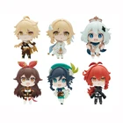 Фигура аниме BUSHIROAD Genshin Impact фигура аниме Lumine Barbatos Shokugan 3,5 см ПВХ Модель Фигурки игрушки для детей подарок