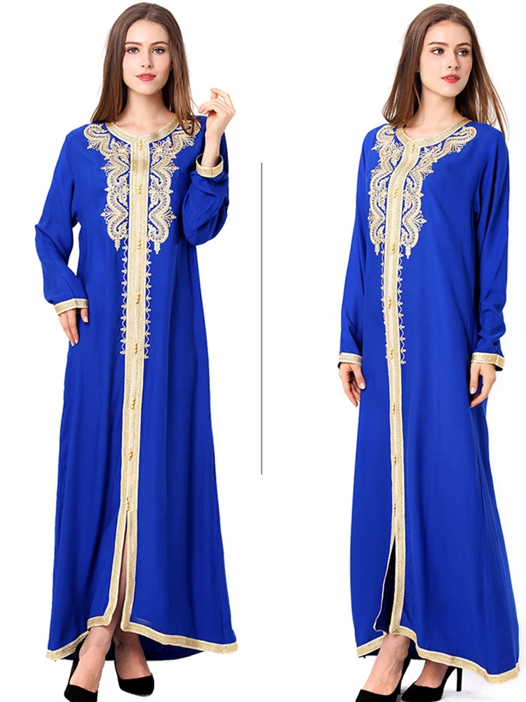 

2020 new Eid Kaftan Abaya Dubai Turkey Muslim fashion Hijab Dress America Islam Clothing abayas For Women de moda musulmana