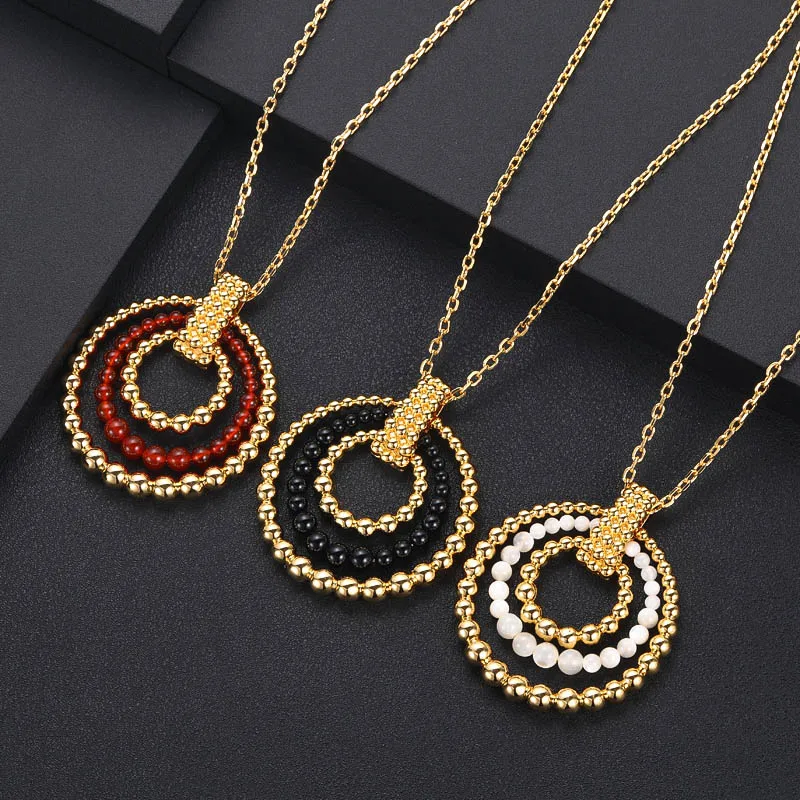 JaneKelly популярная Подвеска из Дубаи длинная цепочка медное основание с крутящим