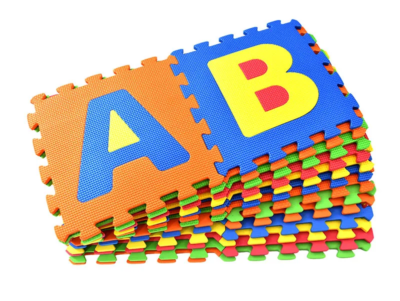 Большой Размеры 30*30 см пальто для детей мини EVA пены буквы алфавита тапочки