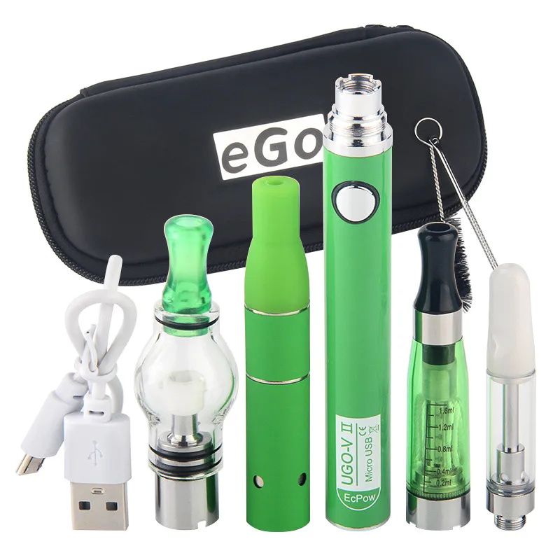 

Стартовый комплект для электронной сигареты UGO V2 4 в 1, портативный толстый масляный картридж, стеклянный шар, бак для травы CE4, атомайзер, бат...