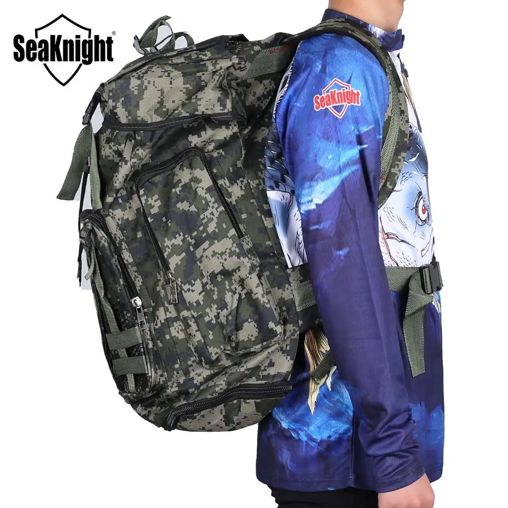 SeaKnight SK008 70L большой емкости многоцелевой рюкзак для спорта на открытом воздухе кемпинга туризма водонепроницаемый рыбацкий рюкзак 36*64*17 см