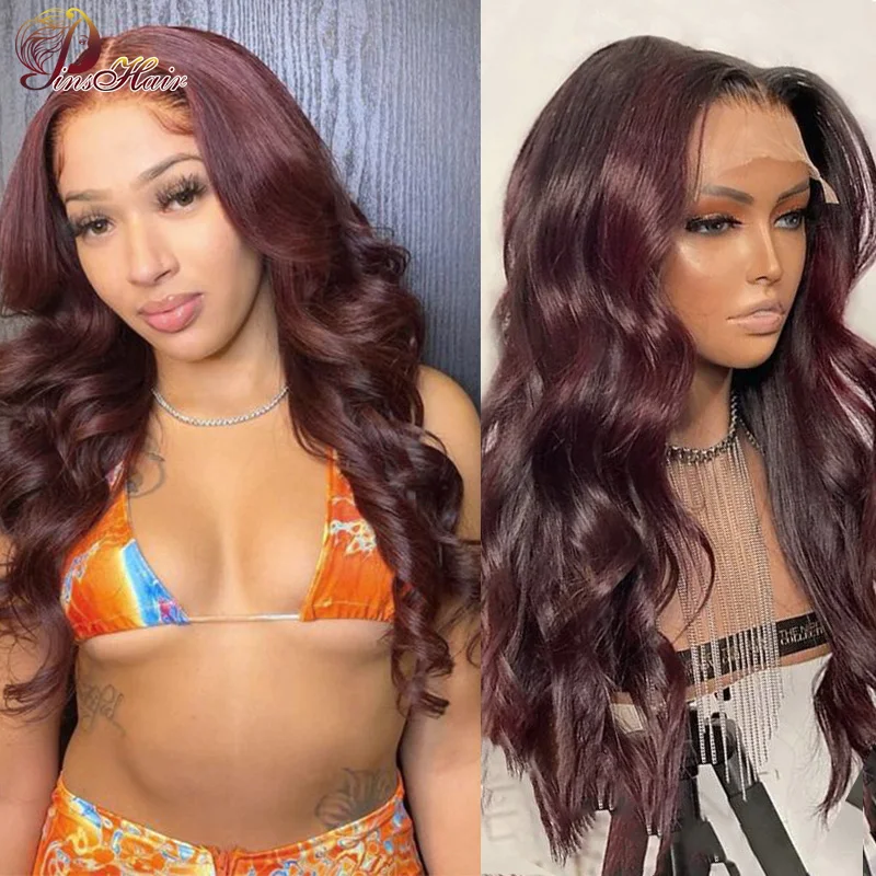 

Бордовый Красный 99J, парик на сетке спереди, малазийские волнистые человеческие волосы, предварительно выщипанные 13*1, парик на сетке сперед...