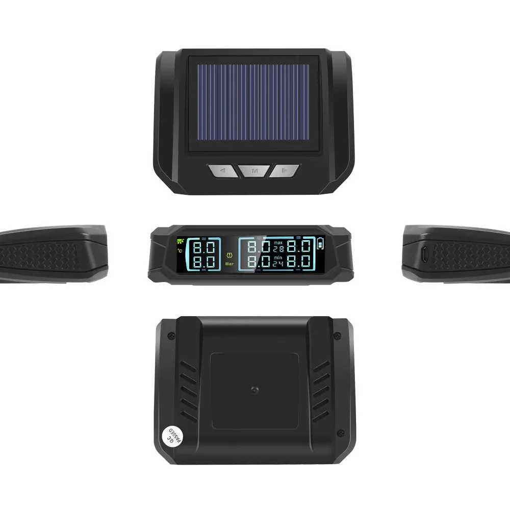 Система контроля давления в шинах беспроводная TPMS с солнечной батареей и