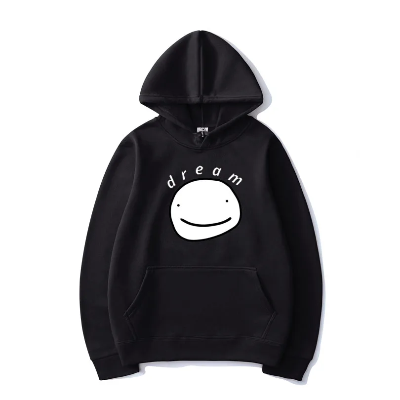 

2021 Fashion Dream Smile Hip Hop Men's Hoodies Fleece Male Hooded Streetwear Casual Long Sleeve Pullover Sweatshirts