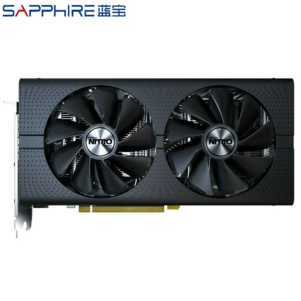 Видеокарты SAPPHIRE Radeon RX 480 Видеокарта AMD Gaming PC видеокарта GPU RX480 256bit 8 ГБ GDDR5 игровые компьютеры видеокарта б/у карты
