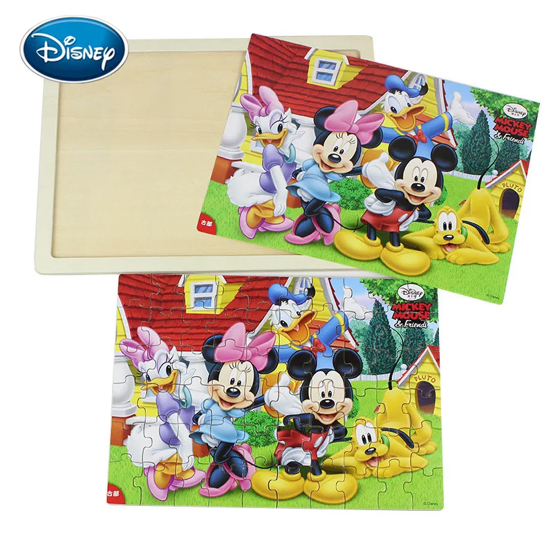 Disney Горячее предложение 60 шт ломтик детская игрушка Паззл животные Микки