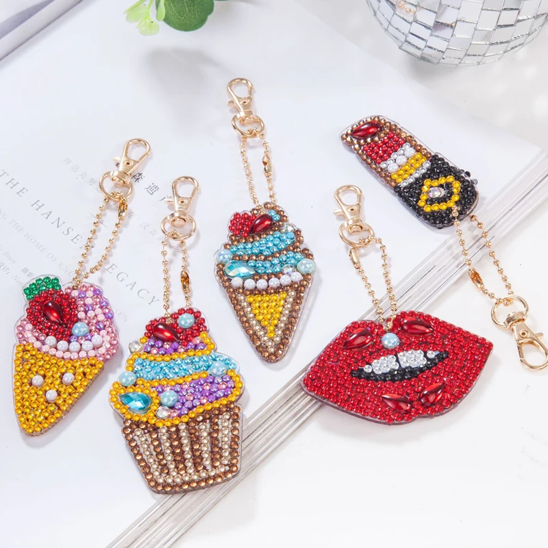 

Алмазная живопись, подвесная пряжка, цепочка для ключей, различные стили, круглые алмазы особой формы, алмазная вышивка