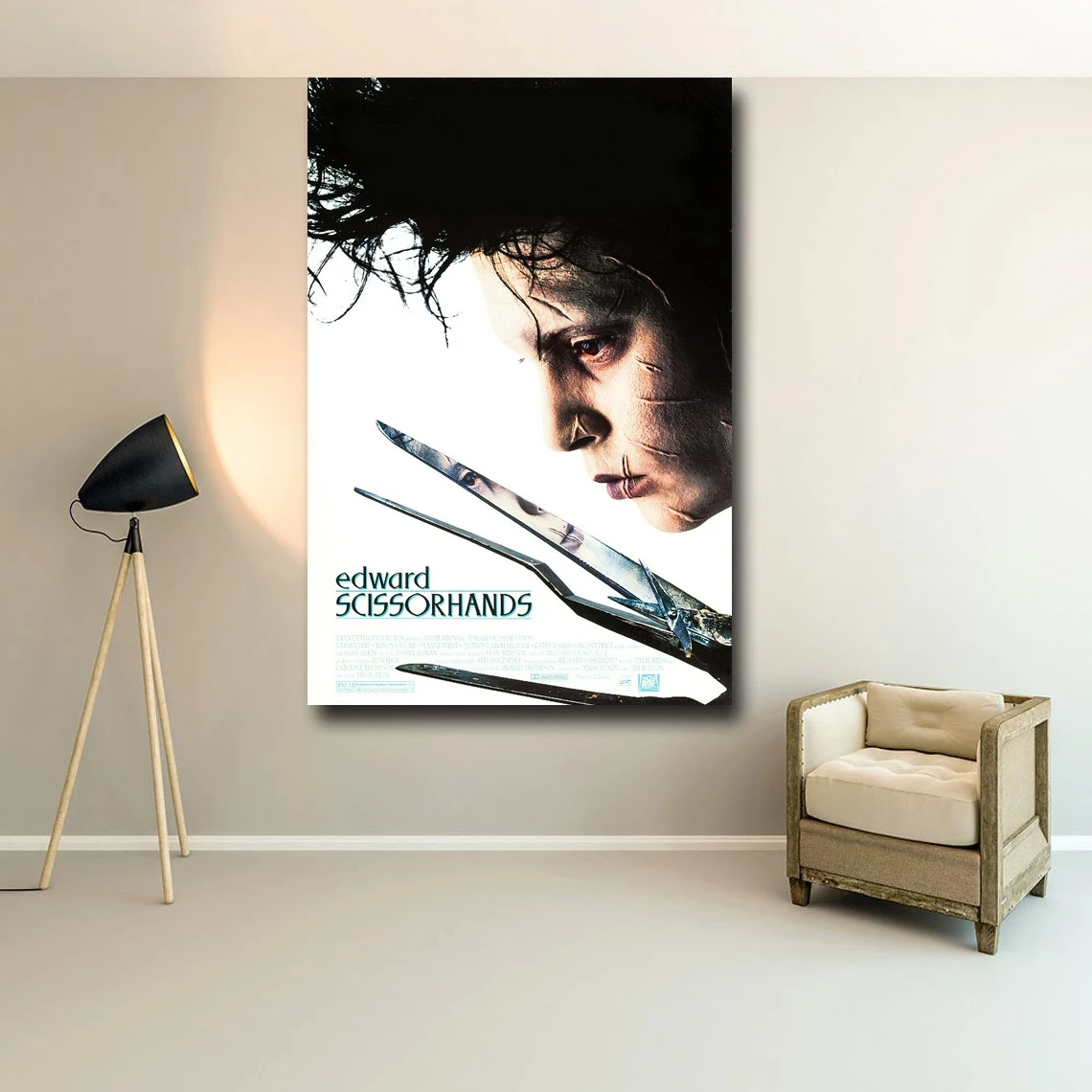 Эдвард руки-ножницы постер фильма художественная настенная живопись