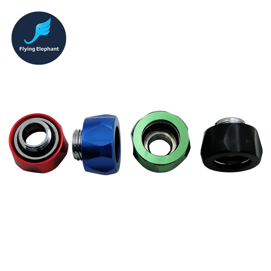 Жесткий трубный Компрессионный фитинг ручной поворот для внешнего диаметра 14 мм