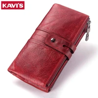 2021 genuine leather women wallet female coin purse hasp portomonee clutch money bag lady handy card holder long for girl
