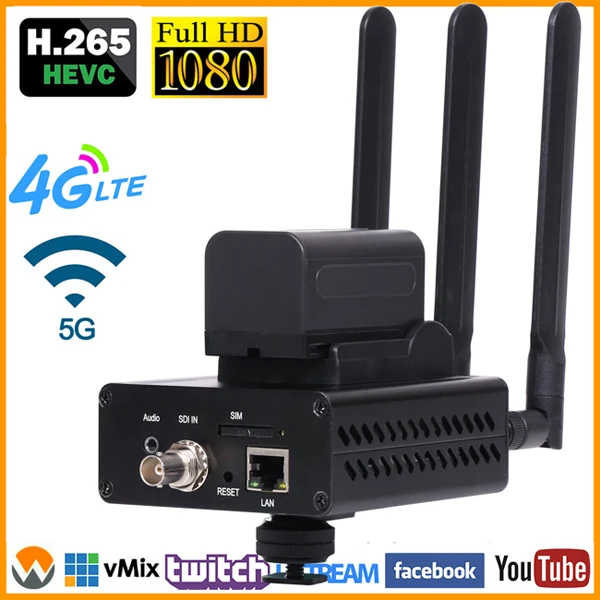 SDI In URay 3g 4G H.265 H.264 LTE FDD LTE HD-SDI 3G-SDI IP поток Видео Аудио кодировщик SDI в IP поток кодировщик прямой поток - Цвет: SDI In