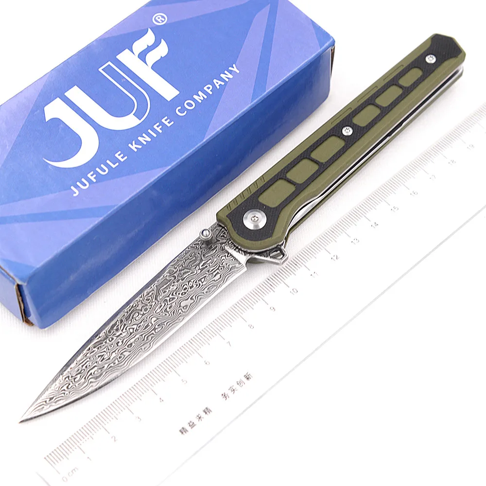 

Рукоятка из Дамасского G10 для кемпинга, охоты, кухни