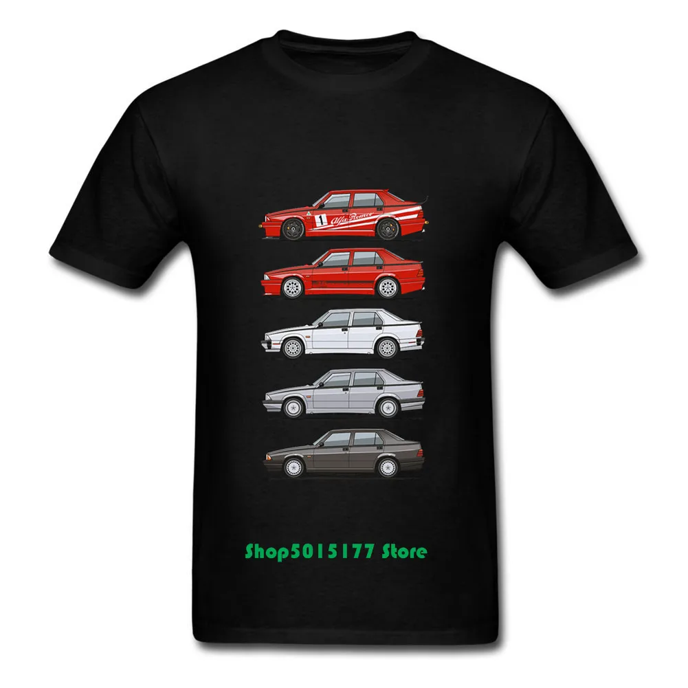 Модные футболки Alfa Romeo 75 Tipo 161 162B Milanos с короткими рукавами хлопковые мужские