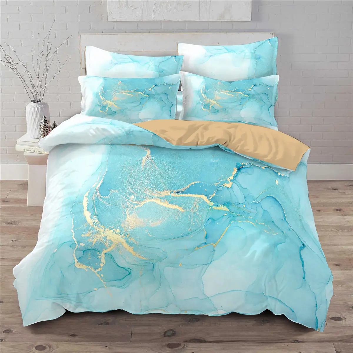 

3D Colorful Bedding Set Marble Duvet Cover For Kids Adults King Size 2/3pcs Comforter Cover Sets Home Quilt Cover