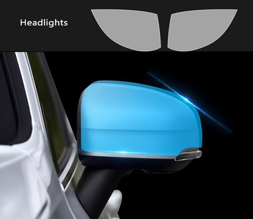 For Volvo XC60 TPU transparent protective film Middle column film External panel film Car Accessories
