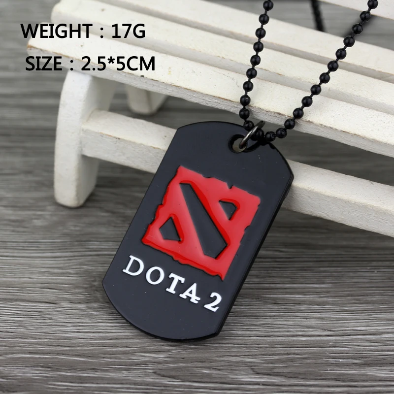 Серебристый Игра Dota 2 город портала прокрутки брелок для друзей брелок мужской Colar Masculino Llaveros Dota2 брелок - Цвет: Серебристый