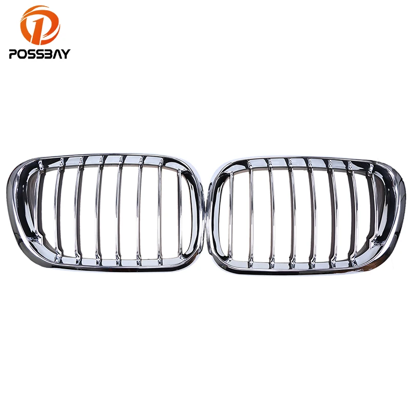Автомобильный передний центр posbay широкая почечная вытяжка гоночные решетки хром