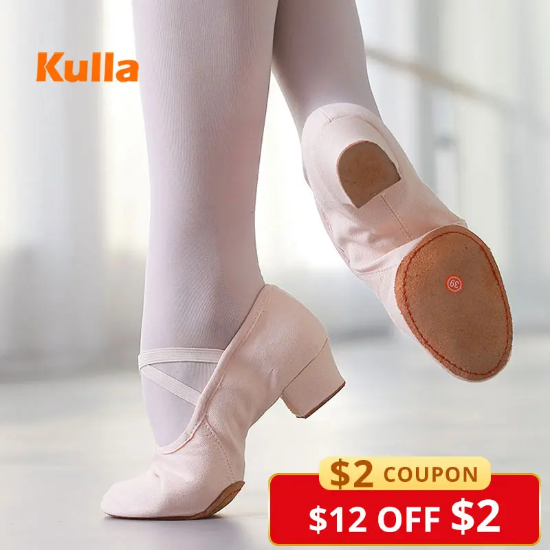 

Women Kids Pointe Shoes Ballet Girls Dance Shoes Canvas Training Salsa Ballroom Slippers Flats Ladies Jazz Shoes For Dancing