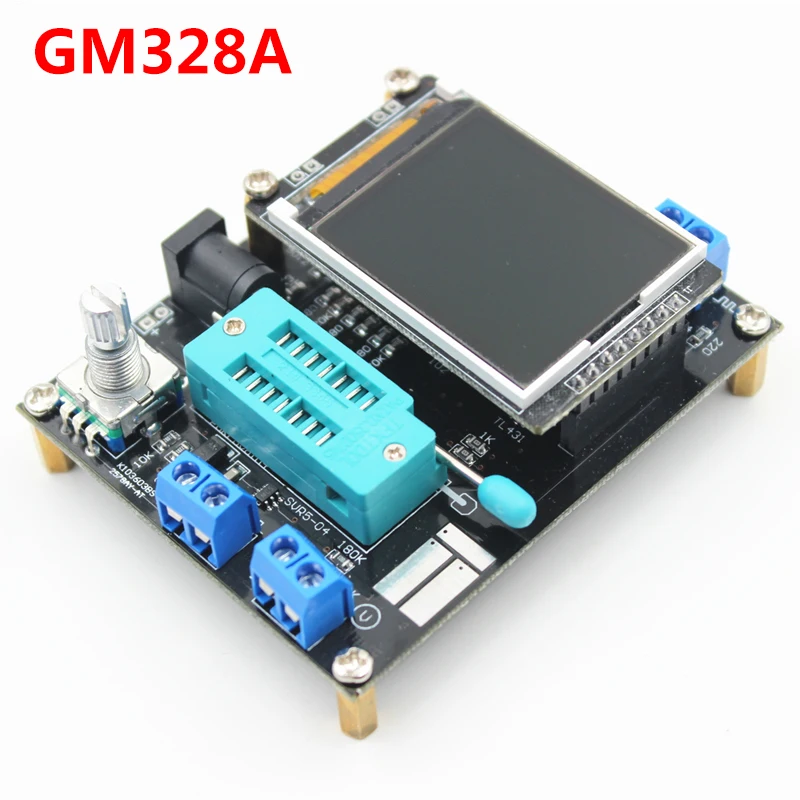 Тестер транзисторов GM328A измеритель емкости диода ESR частоты напряжения ШИМ