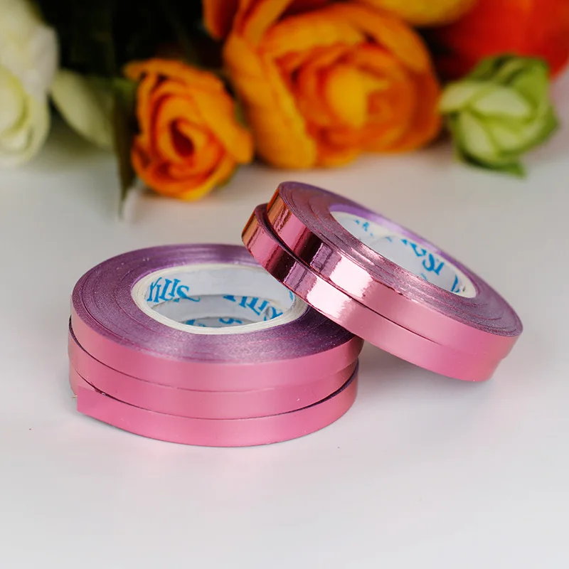 5 шт./лот 10 м розовые золотые фольги воздушные шары Лазерные Ленты струны вечерние