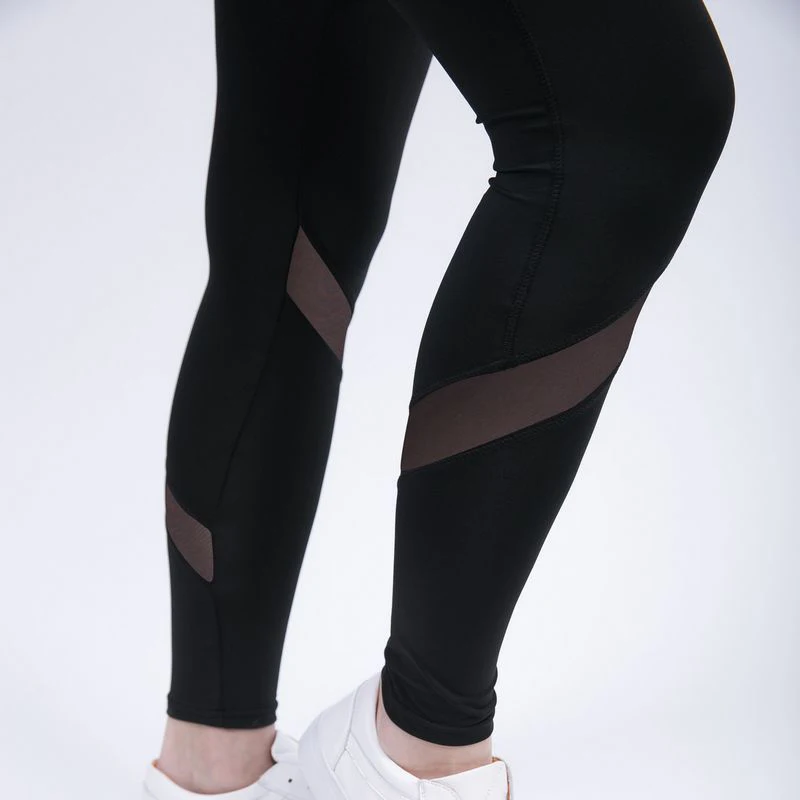 CHRLEISURE Patchwork Leggings Women Fitness Gothic Mesh Stitching Gym Pants Woman Sexy Breathable Elastic | Женская одежда