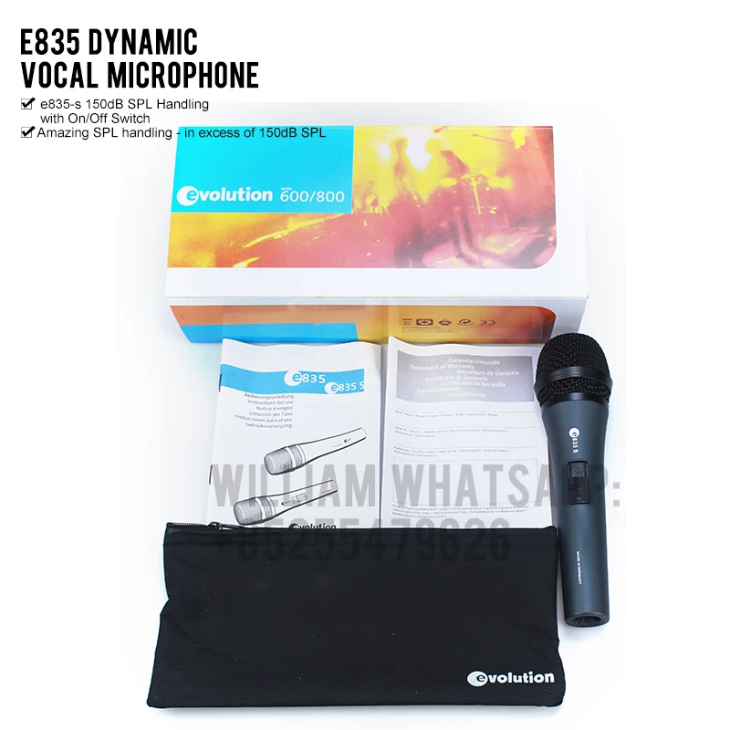 Высококачественный динамический кардиоидный микрофон E835S 835 предназначенный для