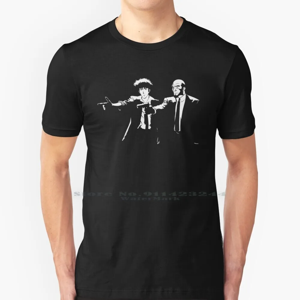 

Ковбойская футболка Pulp 6XL, хлопковая Футболка Cowboy Bebop Space Cowboy спак Шпигель, красный дракон, порочная целлюлоза, фантастика, три, два, одна челка