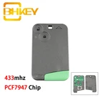 BHKEY для Renault Key 2 кнопки 433 МГц Автомобильный Дистанционный ключ для Renault Laguna Espace Vel-Satis PCF7947 чип умные автомобильные ключи