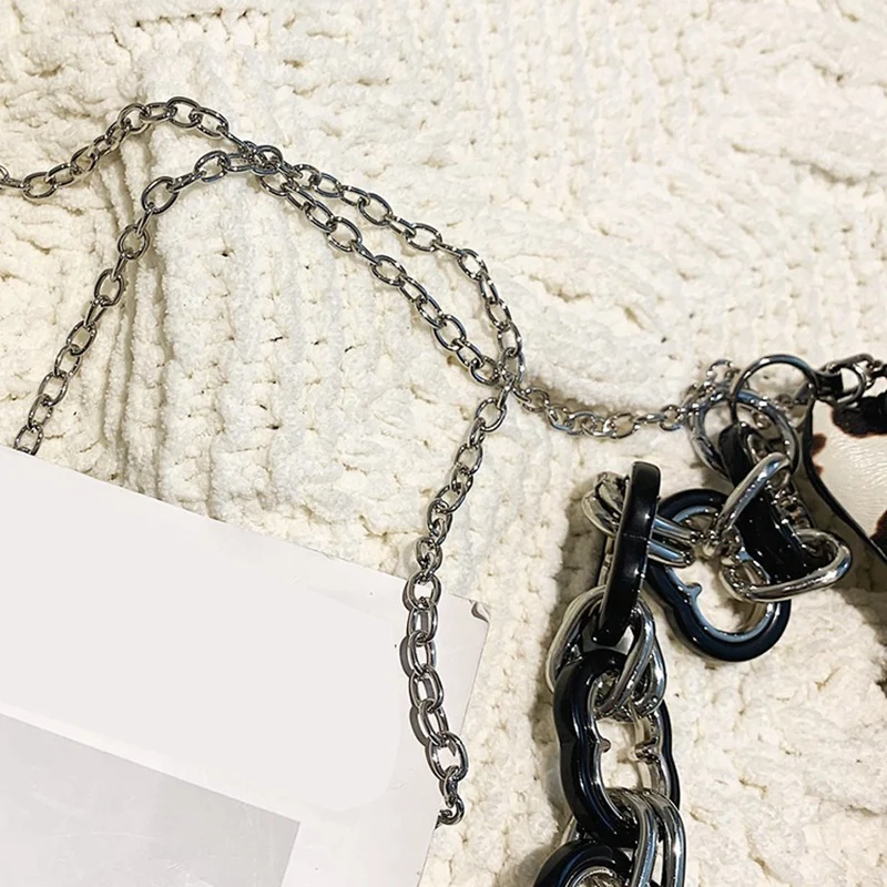 

ASDS-2 Pcs Female Underarm Small Bag Women'S Handbag Chain Shoulder Messenger Bag Zebra Print & Gold