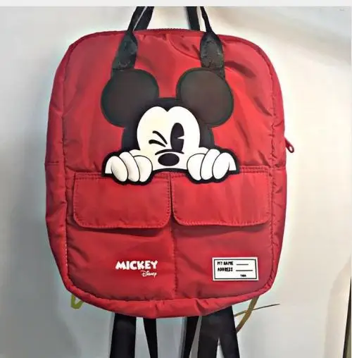 Disney Mickey mouse новая женская сумка мультяшный рюкзак нейлоновая для родителей и