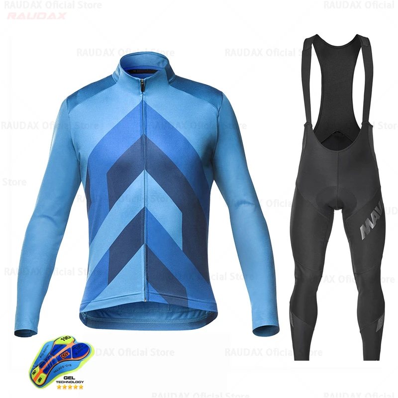 Mavic 2021 профессиональная команда с длинным рукавом Велоспорт Джерси комплект