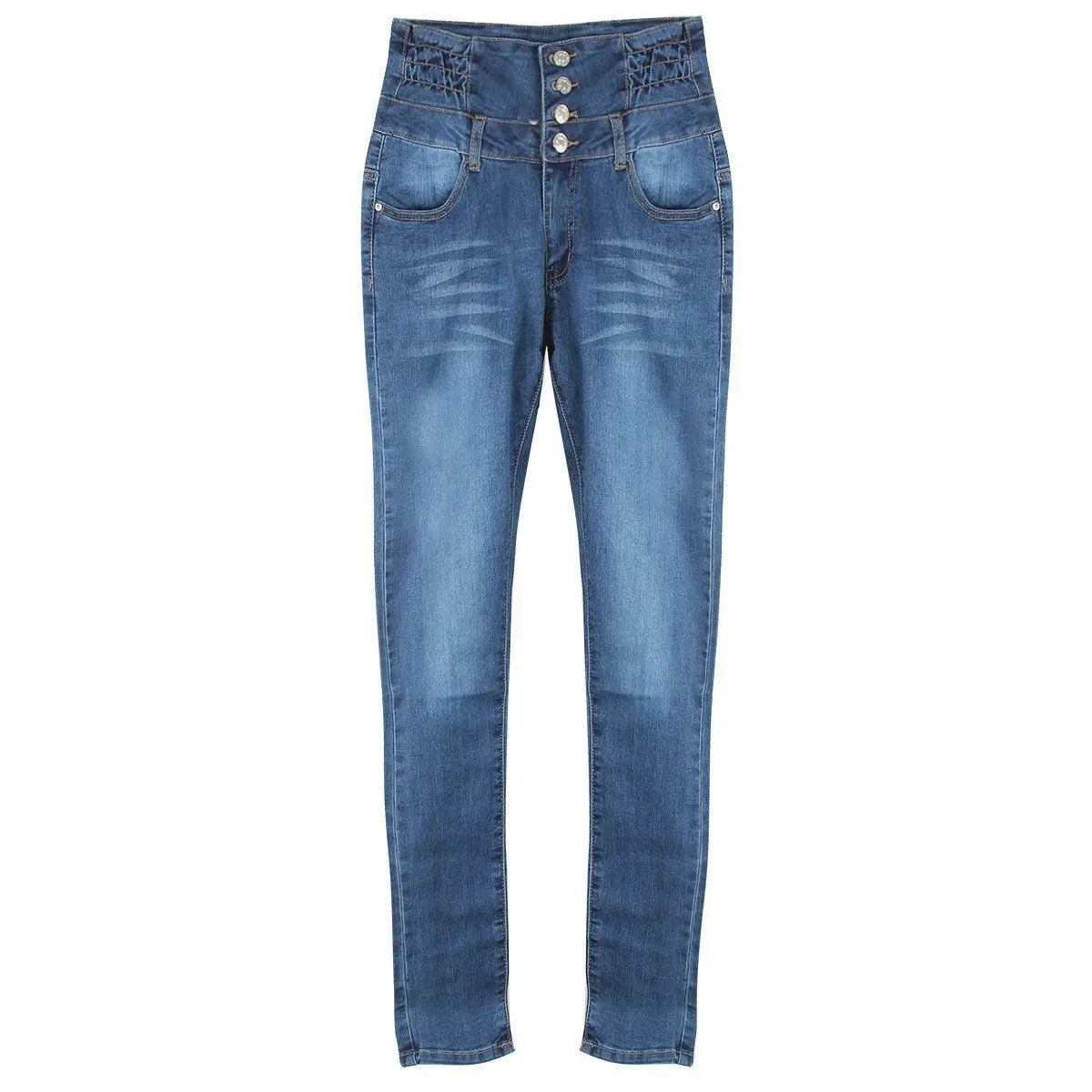 

Brand New High Quality Wholesale Woman Denim Pencil Pants Top Brand Stretch Jeans High Waist Pants Women High Waist Jeans