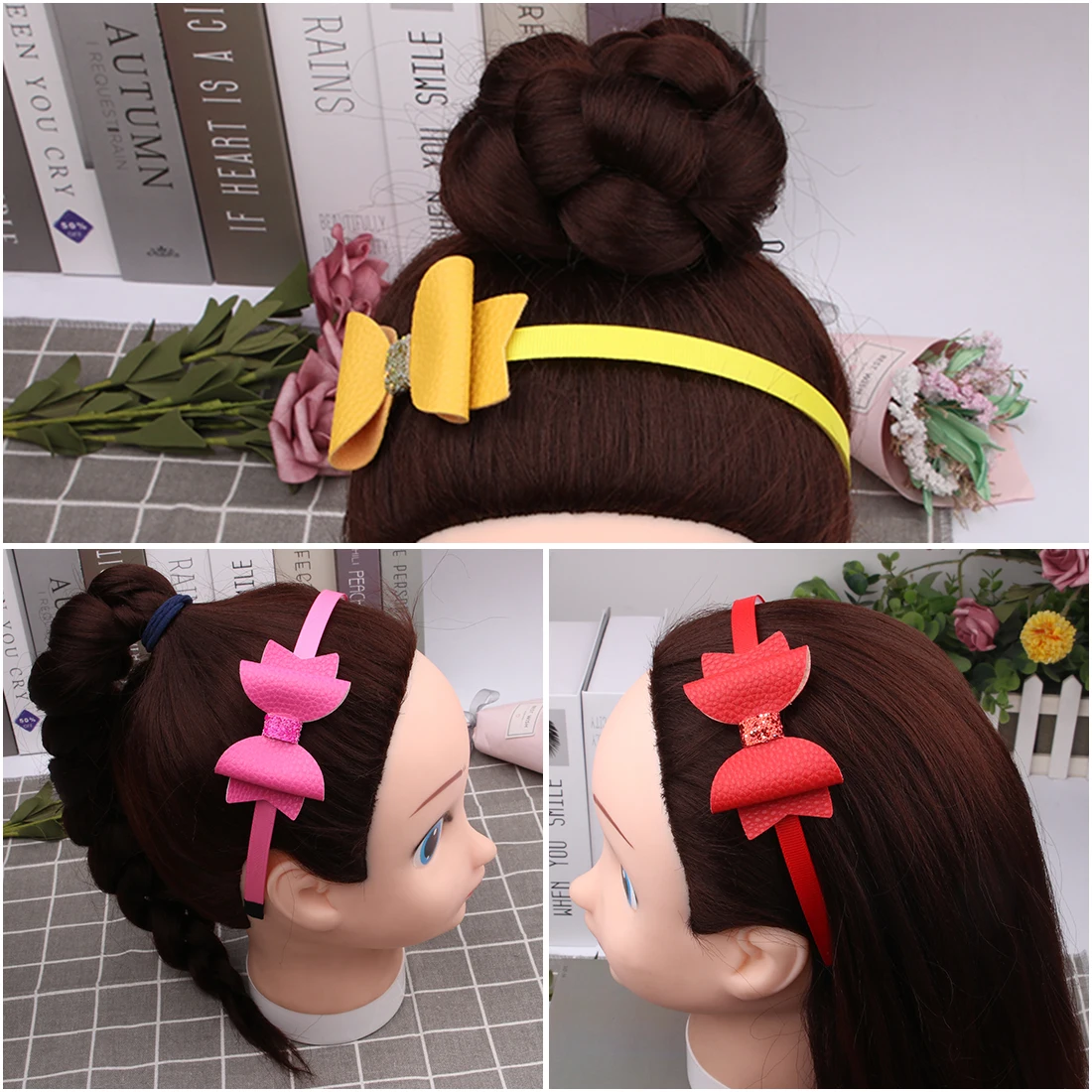 1 PC Children Bow Hairband Girls Sweet Hairbow Headhoop Kids Party Headband 3 Inch Sequin Knot Baby Hair Accessories | Аксессуары для
