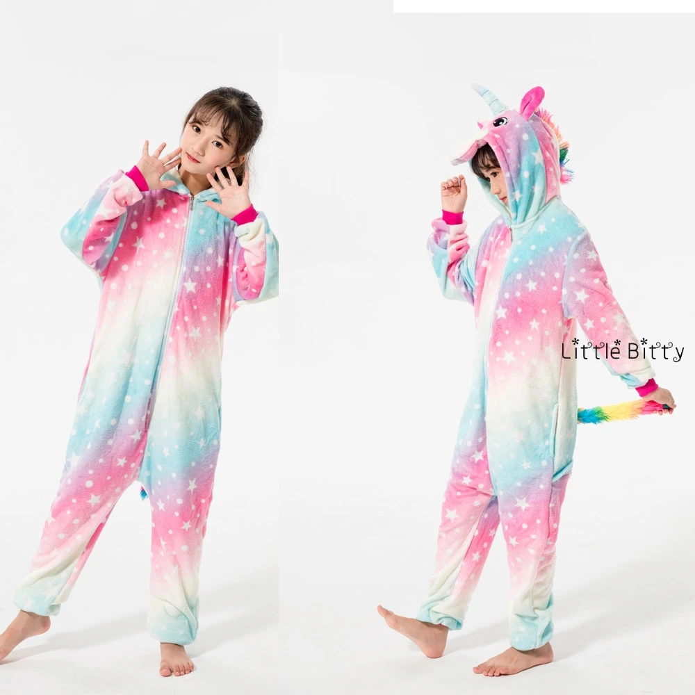 Фланелевый костюм с рисунками животных рождественские пижамы для детей от 4 до 12