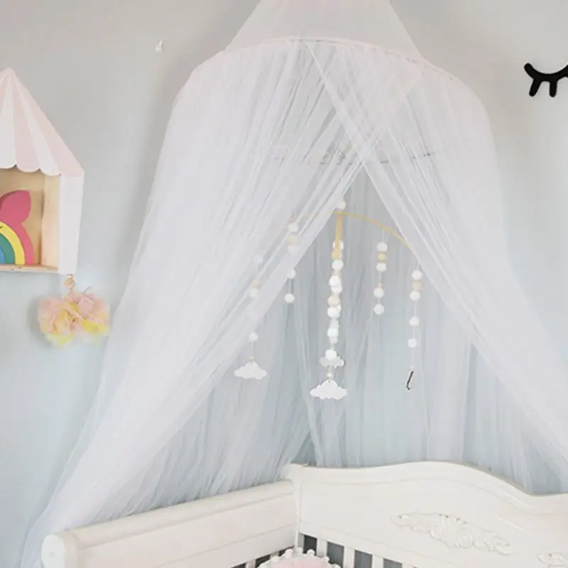 

Baby Crib Nordic Style Mobile Rattles Toy Wool Balls Wind Chime Newborn Baby Cot Hanging Bed Bell Infant Room Decoration