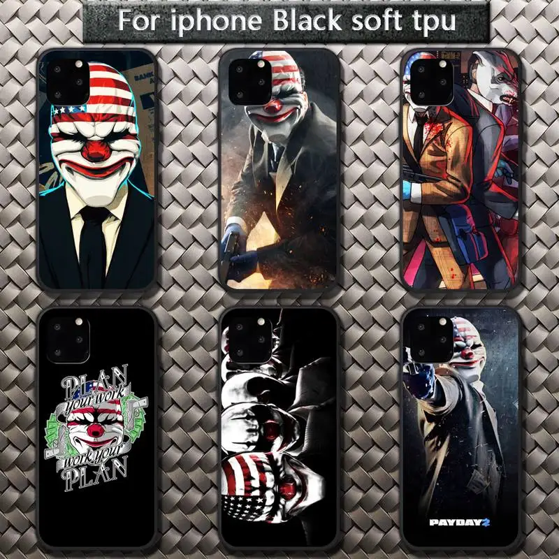

hot game Payday Phone Case for iPhone 8 7 6 6S Plus X 5S SE 2020 XR 11 12 Pro mini pro XS MAX